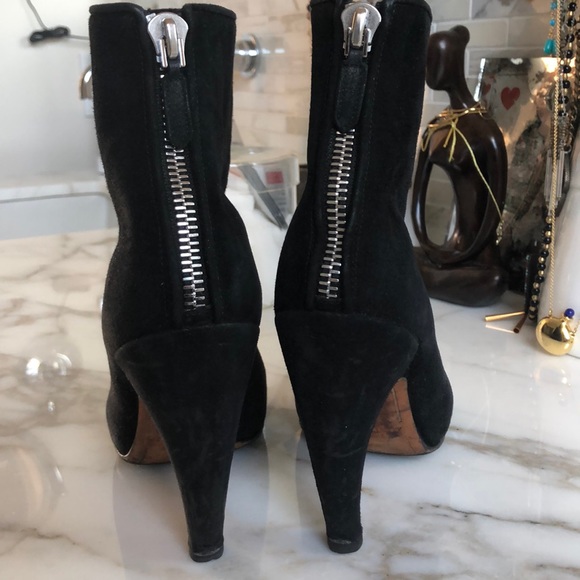 Givenchy black suede ankle boots 7 - Picture 3 of 5